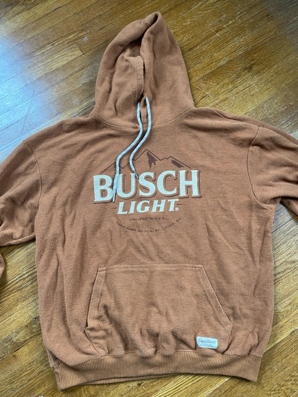 Men's Brown Logo Hoodie Sweatshirt